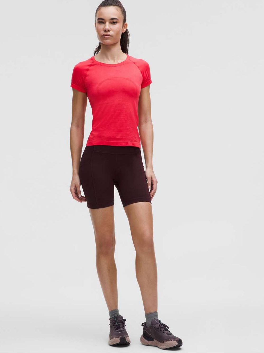 Lululemon Swiftly Tech Short Sleeve 2.0 Red Glow Size 6